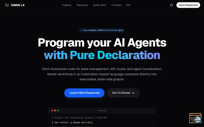Screenshot of L4: AI Agent Programming Language