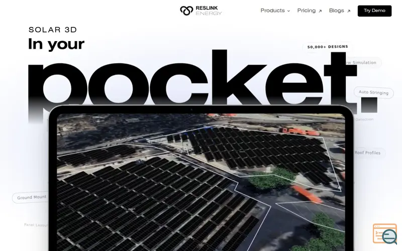 Screenshot of Reslink
