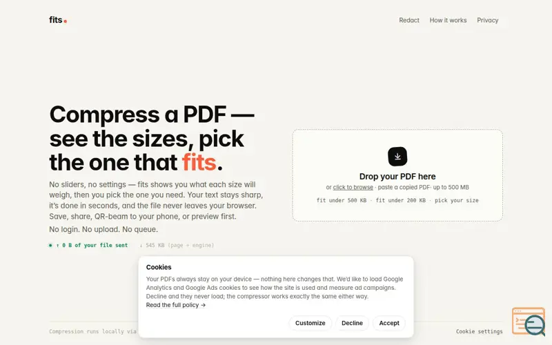 Screenshot of Fits