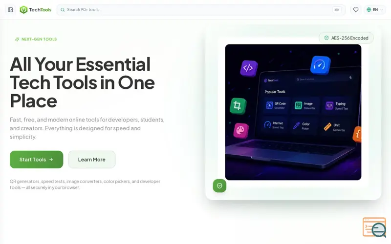 Screenshot of Tech Tools