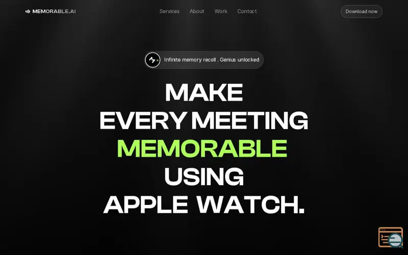 Screenshot of Memorable