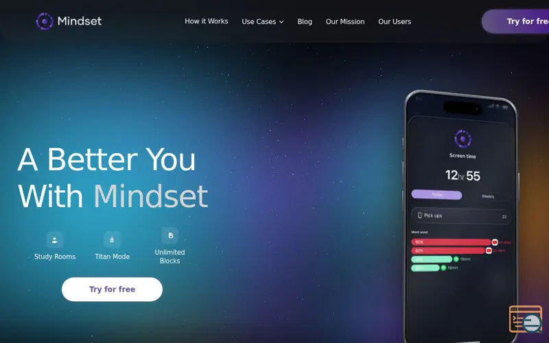 Screenshot of Mindset