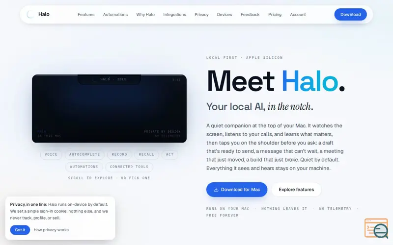 Screenshot of Heyhalo