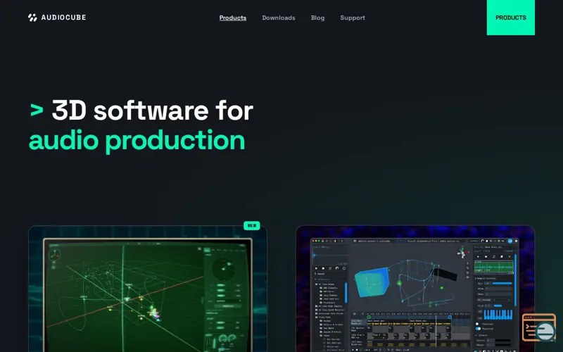 Screenshot of Audiocube