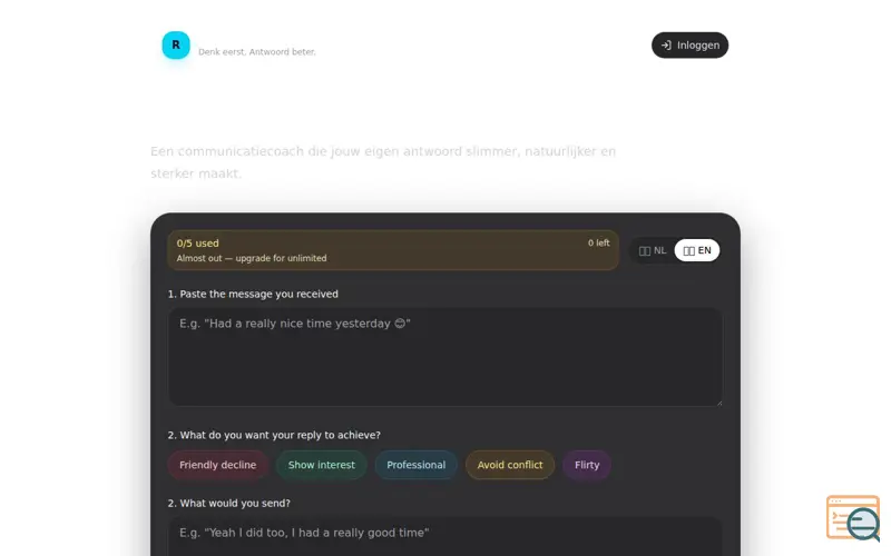 Screenshot of TextBetter
