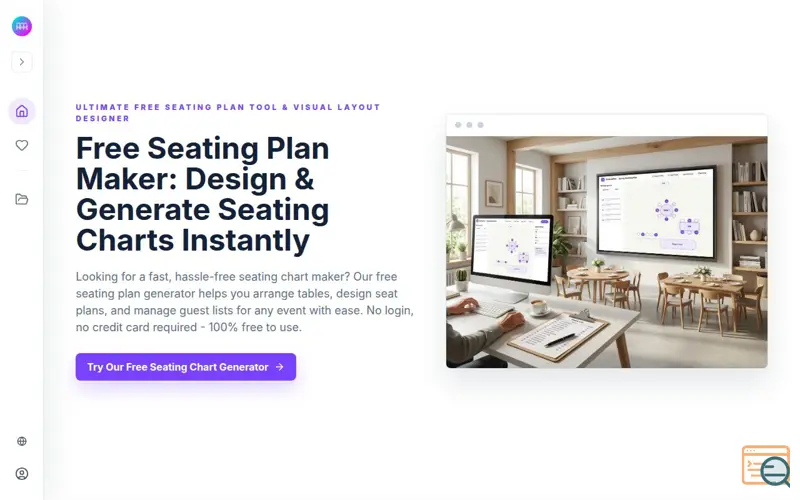Screenshot of Free Seating Plan Maker - No Login, No Credit Card Required