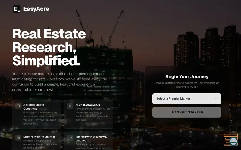 Screenshot of EasyAcre