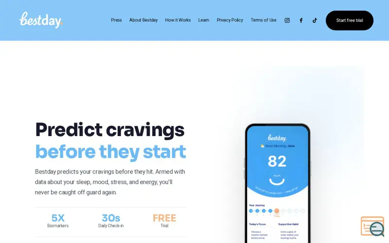 Screenshot of Bestday Launch 