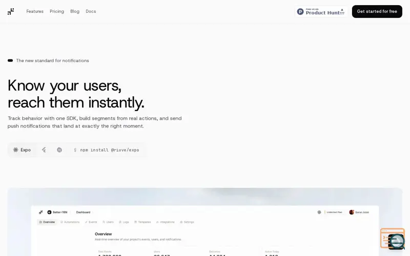 Screenshot of Riuve