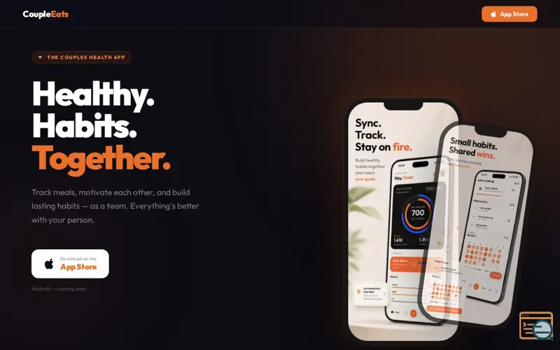 Screenshot of CoupleEats 