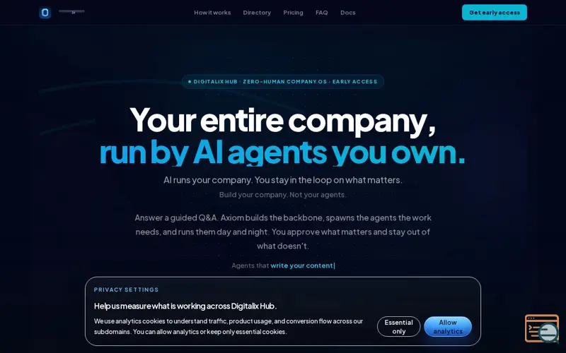Screenshot of Axiom by Digitalix Hub