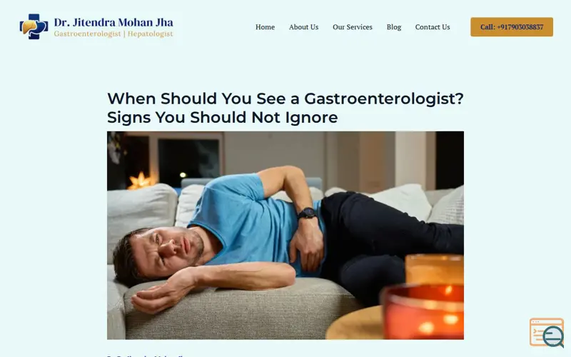 Screenshot of Dr. Jitendra Mohan Jha