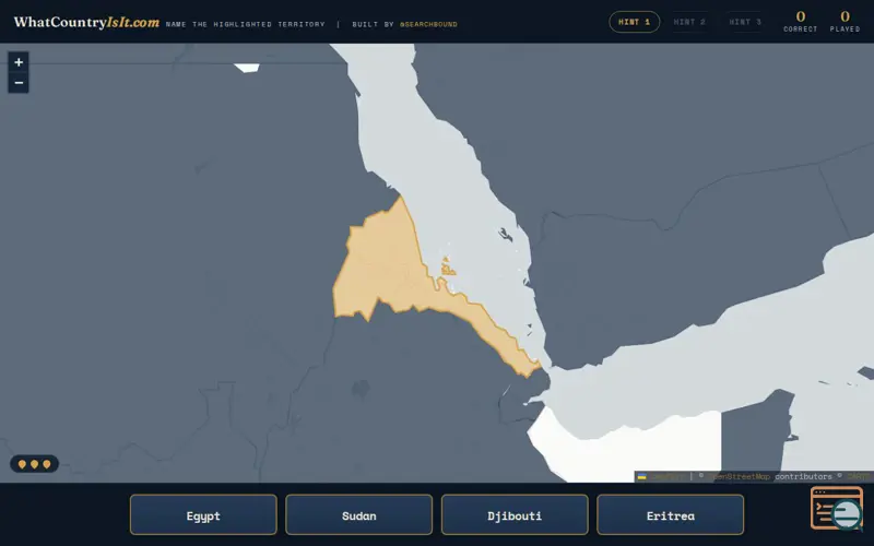 Screenshot of Whatcountryisit