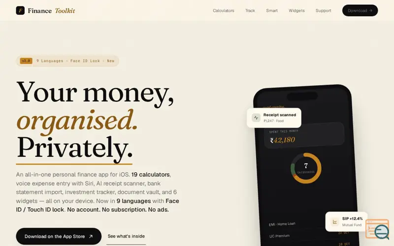 Screenshot of Finance Toolkit