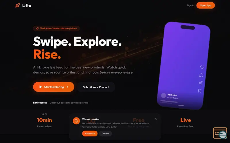 Screenshot of Lifto