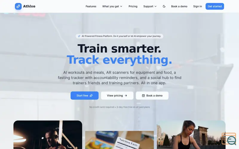 Screenshot of Athlxe: Your All In One Fitness Hub