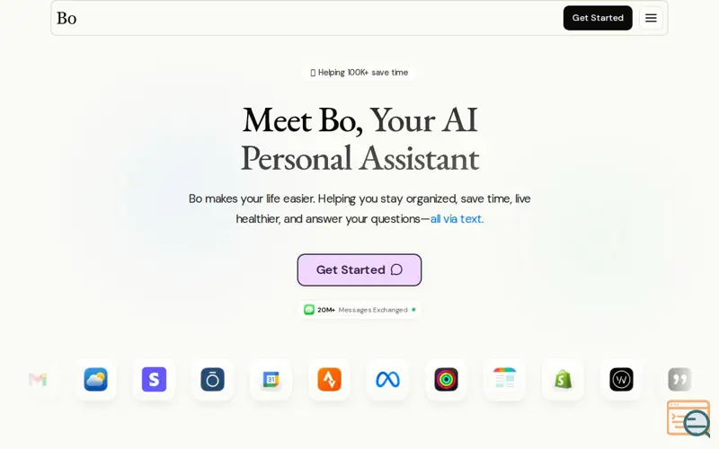 Screenshot of Bo AI, a launch using LinkedIn