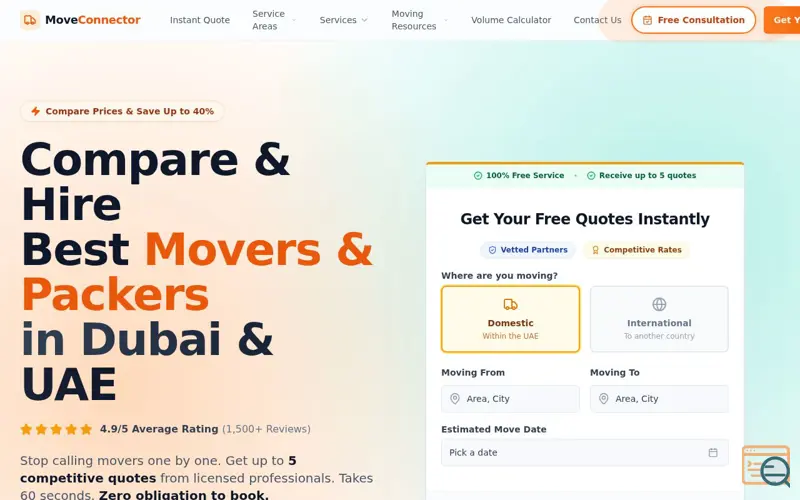 Screenshot of MoveConnector