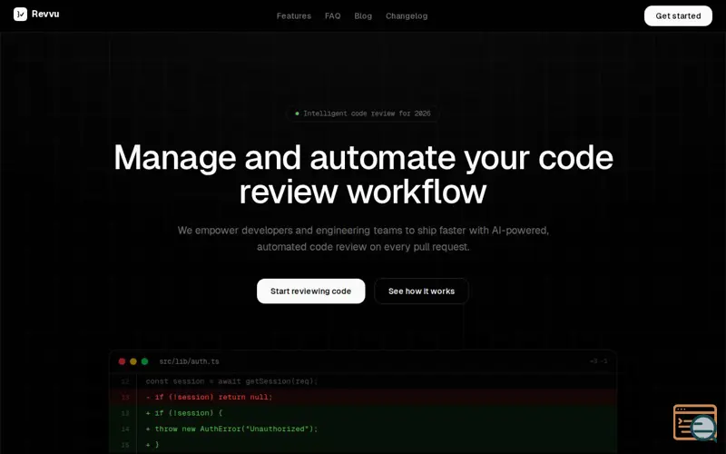 Screenshot of Revvu