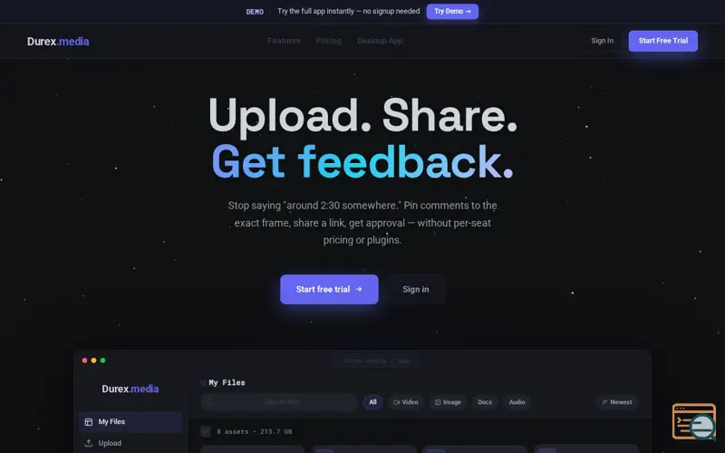 Screenshot of Durex.Media