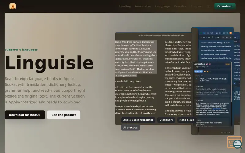 Screenshot of Linguisle