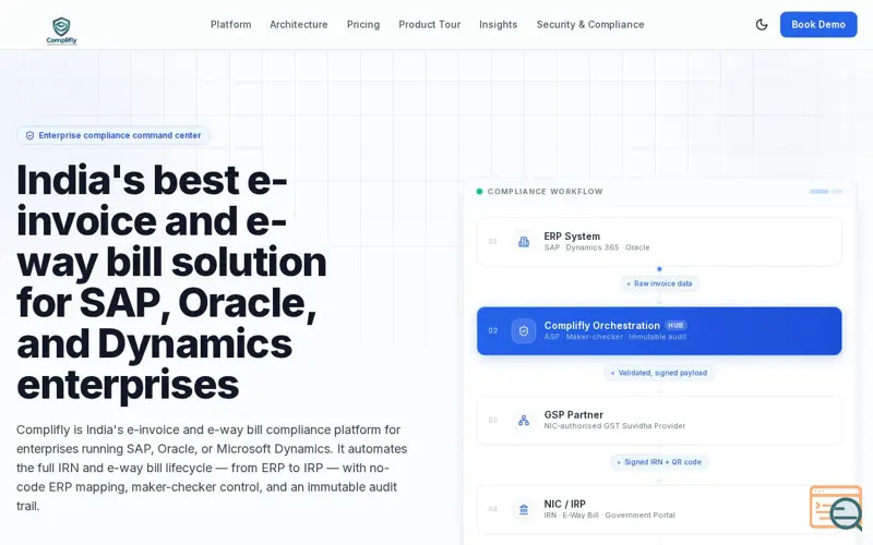 Screenshot of Complifly