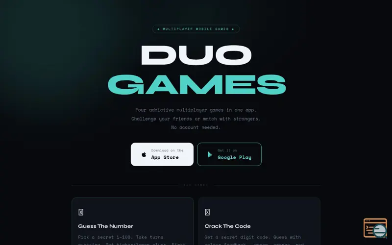 Screenshot of Duo Games