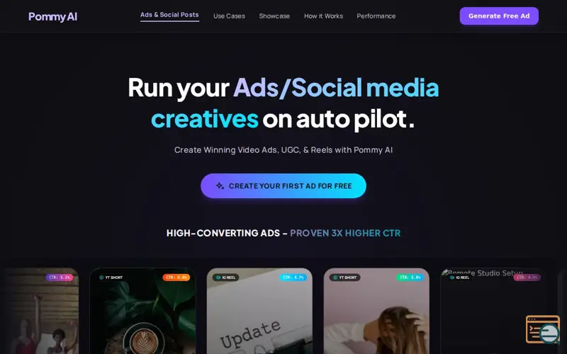 Screenshot of Pommy AI