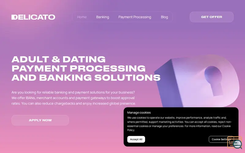Screenshot of Delicato io