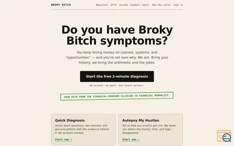 Screenshot of Broky Bitch