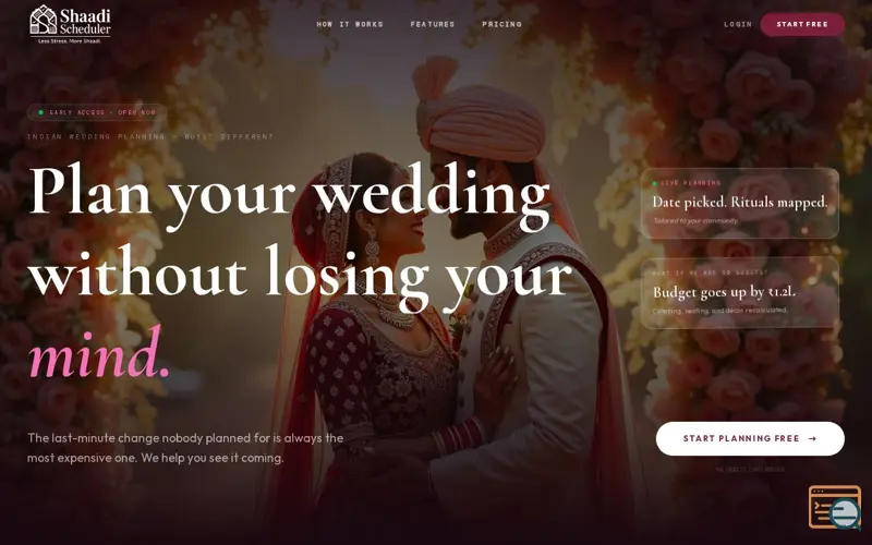 Screenshot of ShaadiScheduler