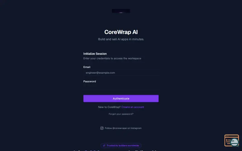 Screenshot of CoreWrapAI 
