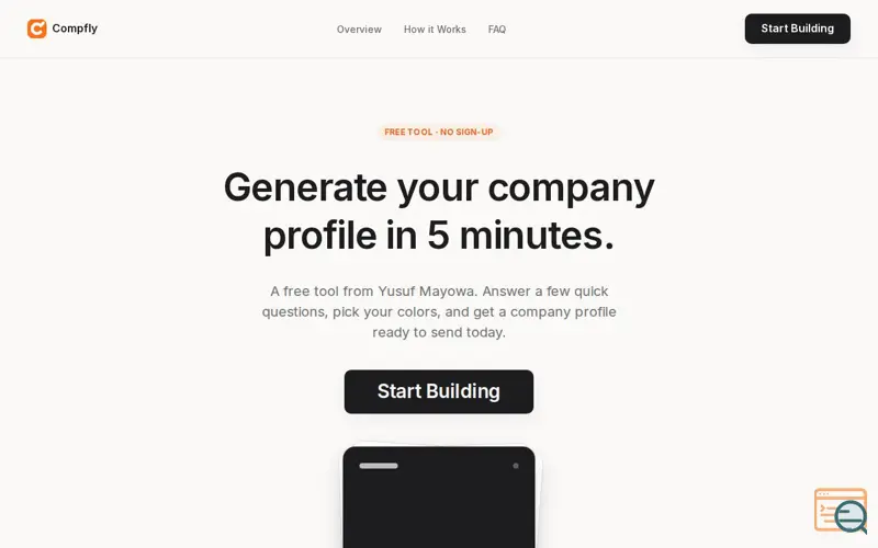 Screenshot of Compfly