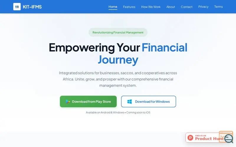 Screenshot of KIT-IFMS