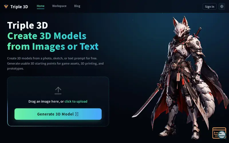 Screenshot of Triple 3D