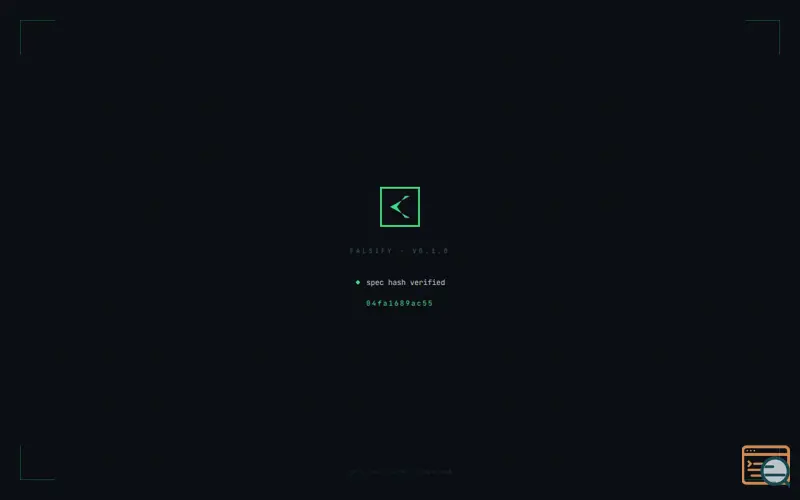 Screenshot of falsify