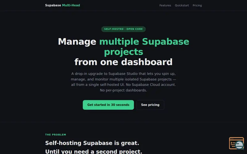 Screenshot of Supabase Studio Multi