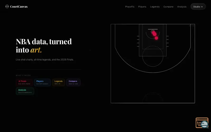Screenshot of courtcanvas.app
