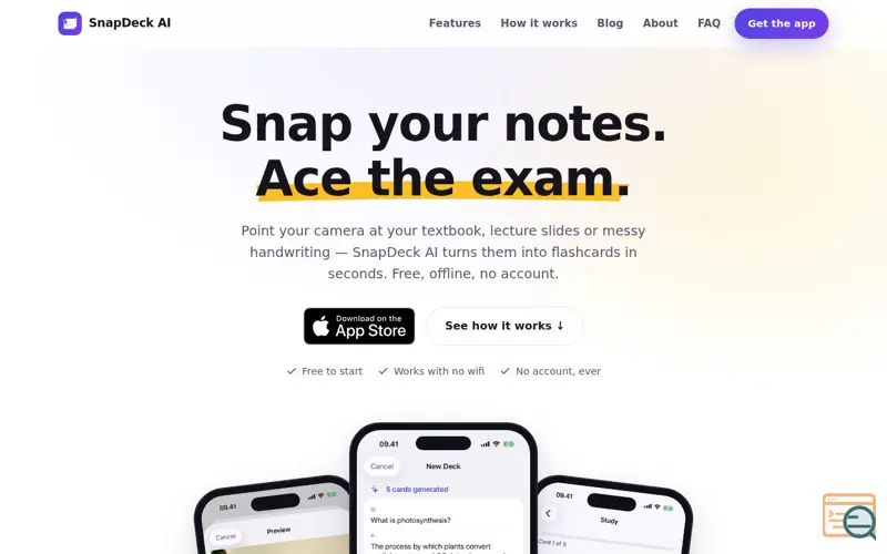 Screenshot of SnapDeck AI
