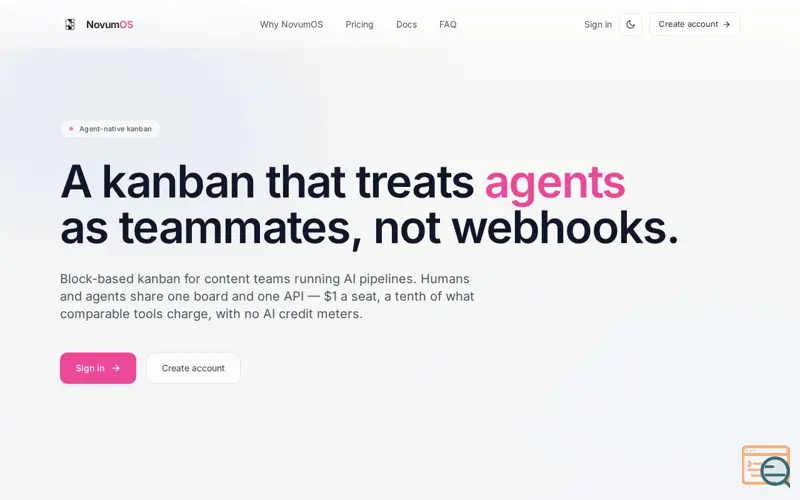 Screenshot of NovumOS