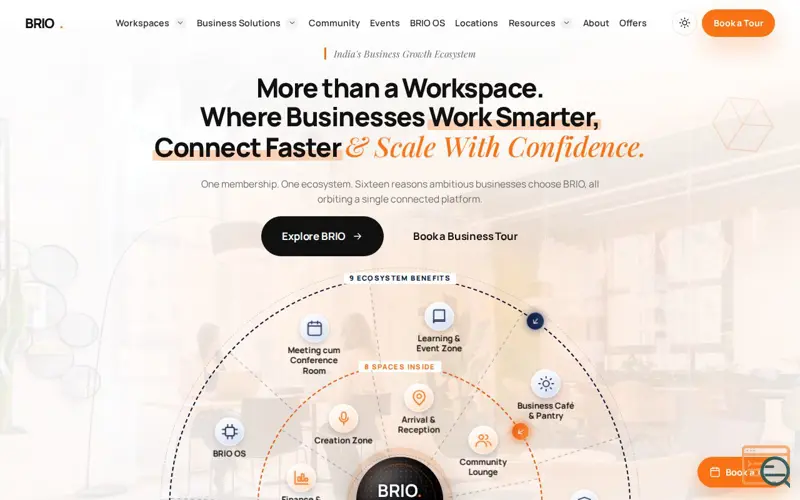 Screenshot of BRIO