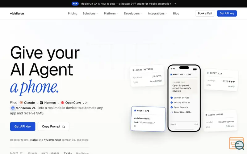 Screenshot of Mobilerun