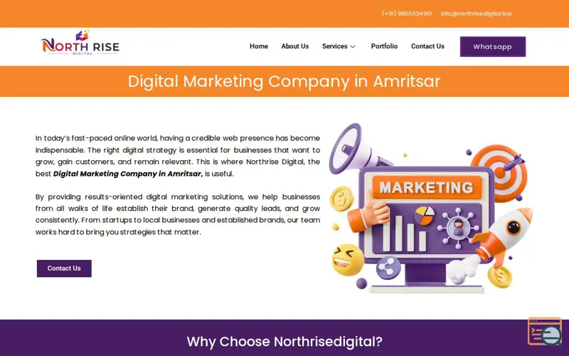 Screenshot of Digital Marketing Company in Amritsar