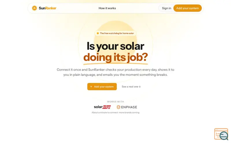 Screenshot of Sunranker