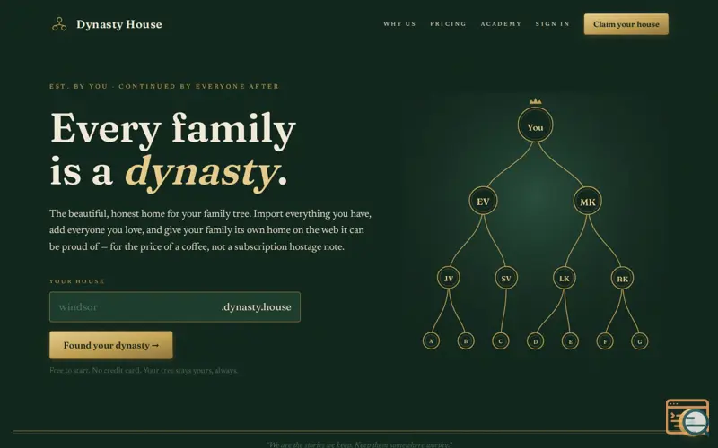 Screenshot of Dynasty House