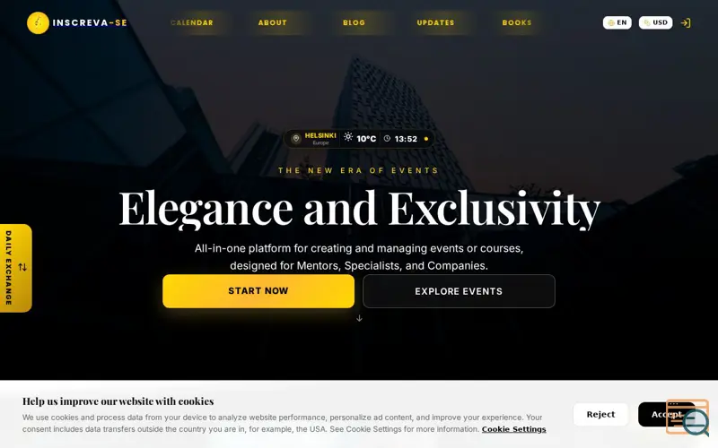 Screenshot of Inscreva-se