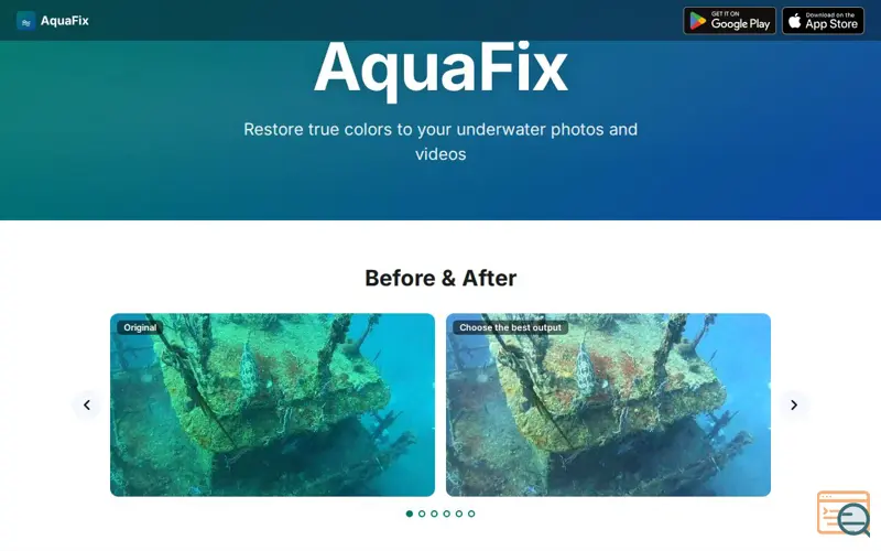 Screenshot of AquaFix App