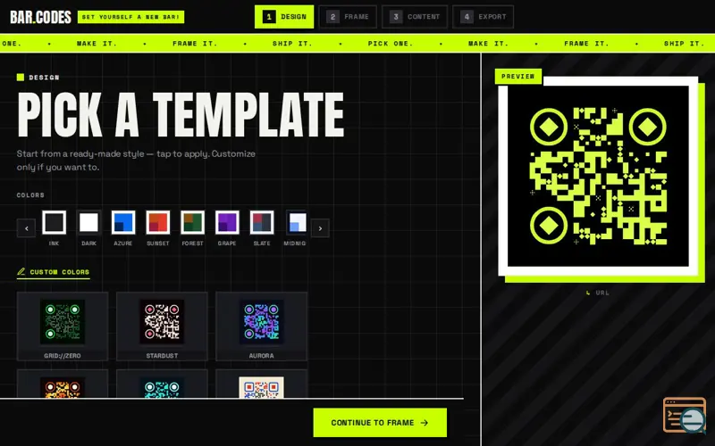 Screenshot of Use any SVG as QR code On Dots
