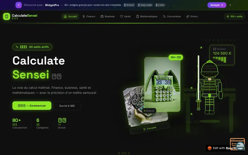Screenshot of Calculate-sensey