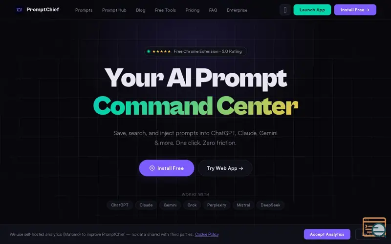 Screenshot of PromptChief